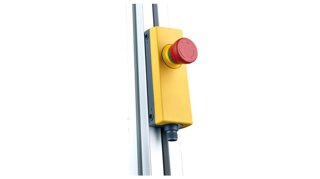 RAFI RAFIX 22 FS+ Series Emergency Stop Push Button, 2NC, Maintained Action, DIN Rail, 2NC, IP65