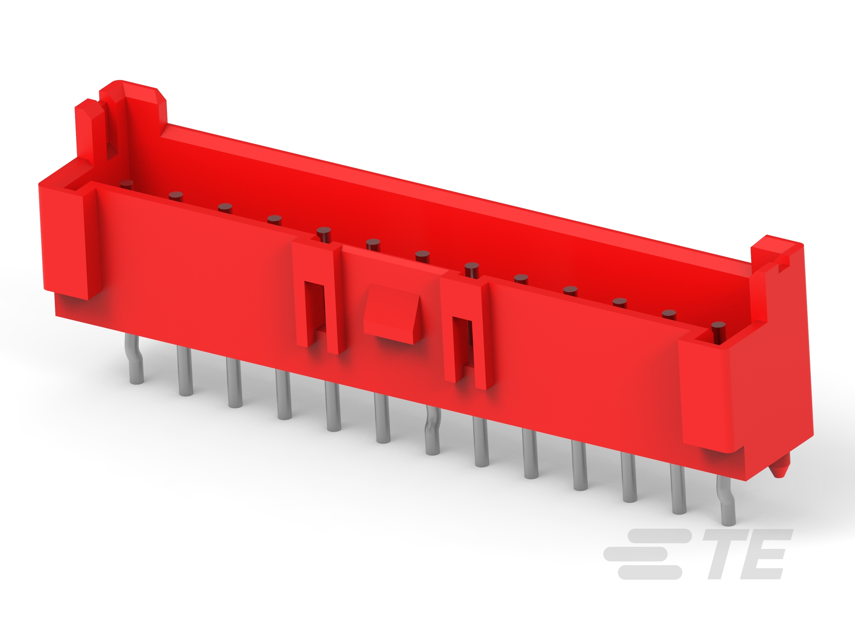 TE Connectivity Economy Power 2.5 Series Vertical Board PCB Header, 13 Contact(s), 2.5 mm Pitch, 1 Row, Shrouded