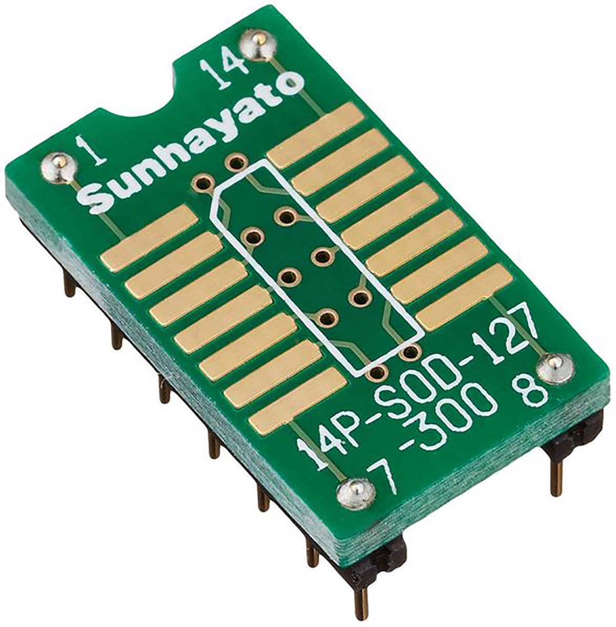 Sunhayato Straight Through Hole Mount 1.27 mm Pitch IC Socket Adapter, SOP to DIP