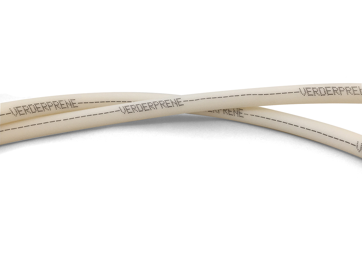 Verderflex Viton, Silicone, Flexible Tubing, 4.8 mm ID, 8 mm OD, Beige, 15 m