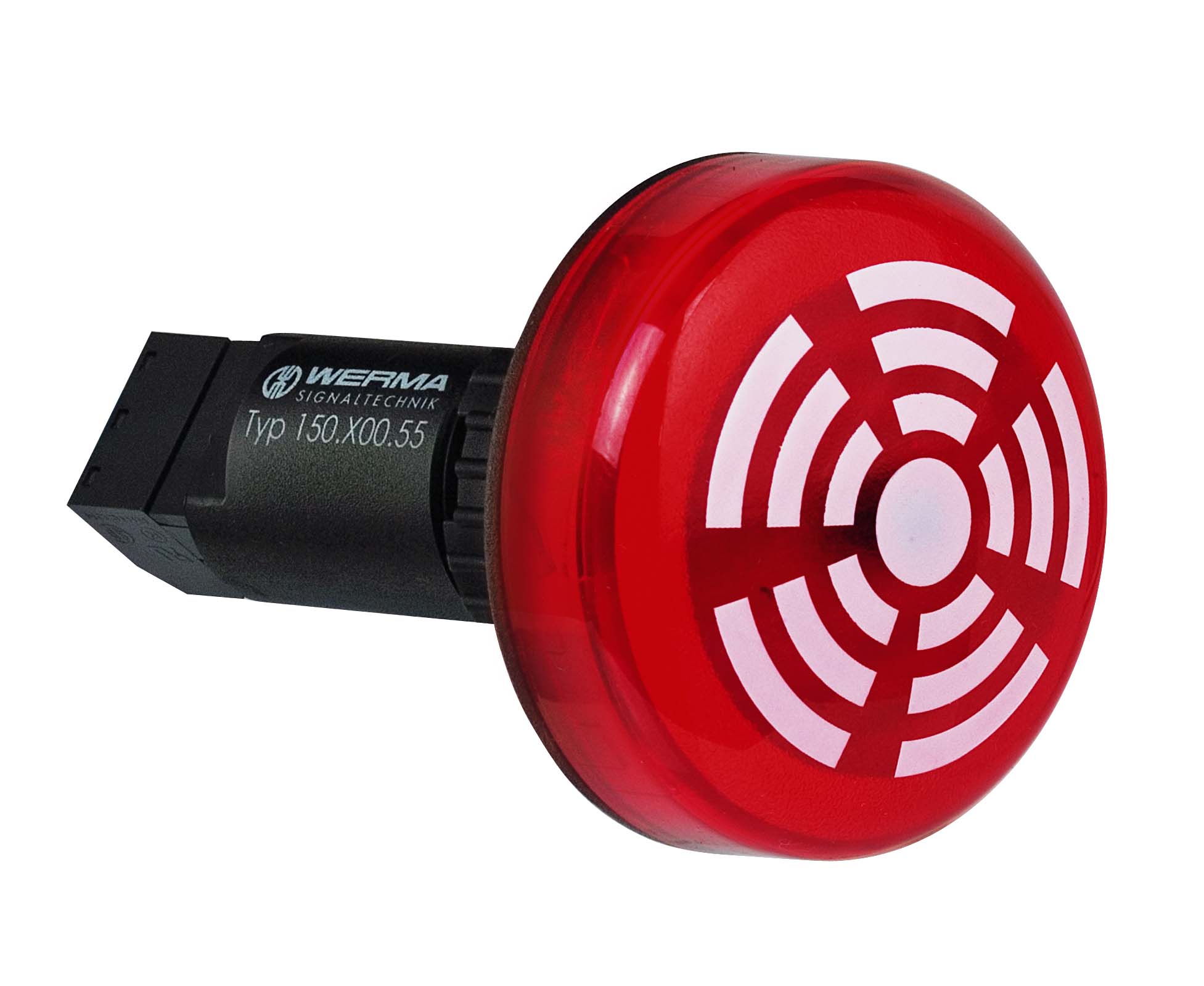 Werma 150 Series Red Beacon, IP65 115V Built-In 80 dB @ 1m