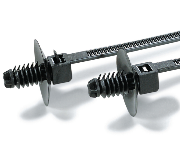 HellermannTyton Cable Tie, Releasable, 170 mm x 5mm, Black Polyamide 66