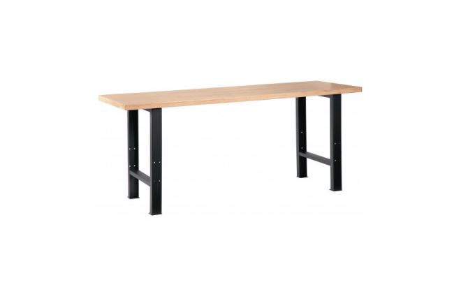 SAM Portable Wood Workbench Adjustable Height, 700 mm x 700mm x 870 mm