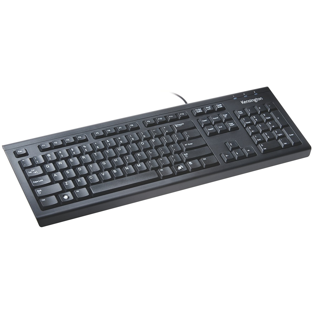 Kensington 1500109 Wired USB Standard Keyboard, QWERTY, Black