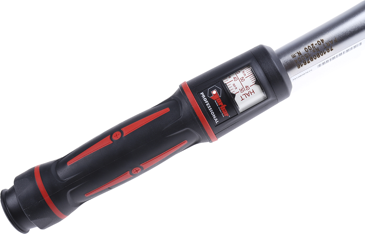15004 Norbar Torque Tools Click Torque Wrench, 40 To 200 Nm, 1/2 in Drive, Square Drive, 470mm Overall, RSCAL