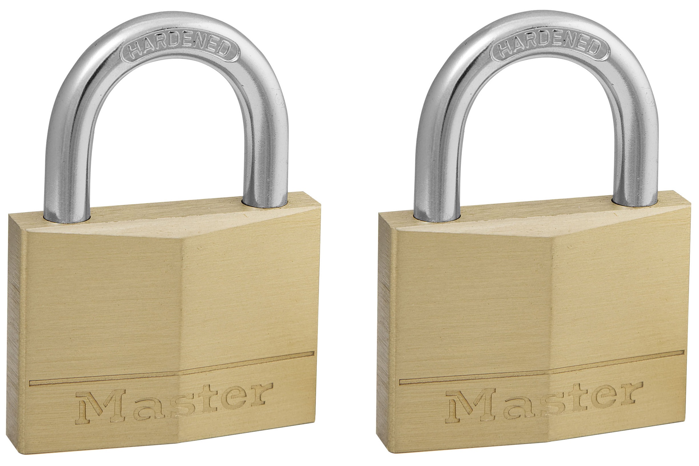 Master Lock Padlock Brass Padlock Keyed Alike, 7 mm Shackle, 50 mm Body
