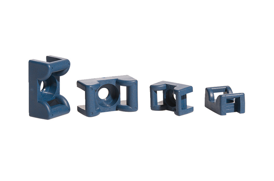 HellermannTyton Blue Cable Tie Mount 14.5 mm x 14.5mm x 24.8 mm