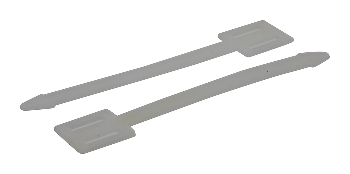 HellermannTyton Arrowtag Cable Tie Cable Marker, Pre-printed "0", 3.6 mm Cable Natural, 1.7 mm Cable, 151-41119