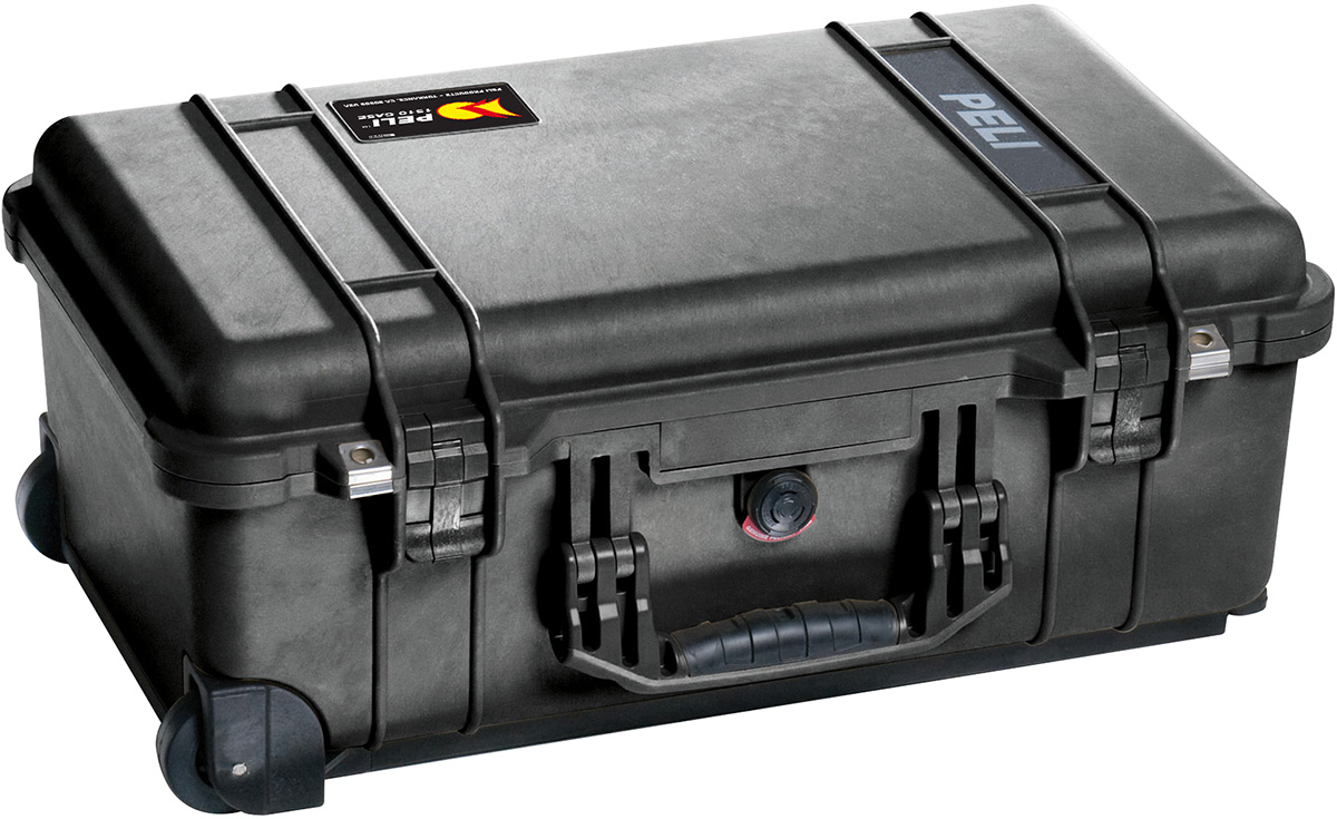 Peli 1510 Plastic Waterproof Watertight Transit Case Wheeled, 555 mm 350 mm 230 mm