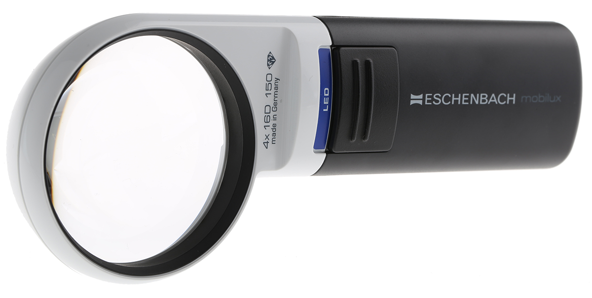 Eschenbach Illuminated Magnifier, 3x x Magnification, 60 mm Diameter