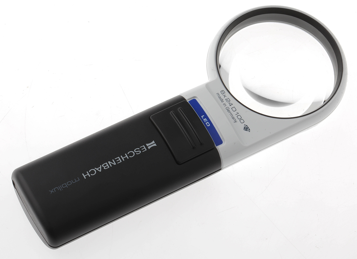 Eschenbach Illuminated Magnifier, 6x x Magnification, 58 mm Diameter