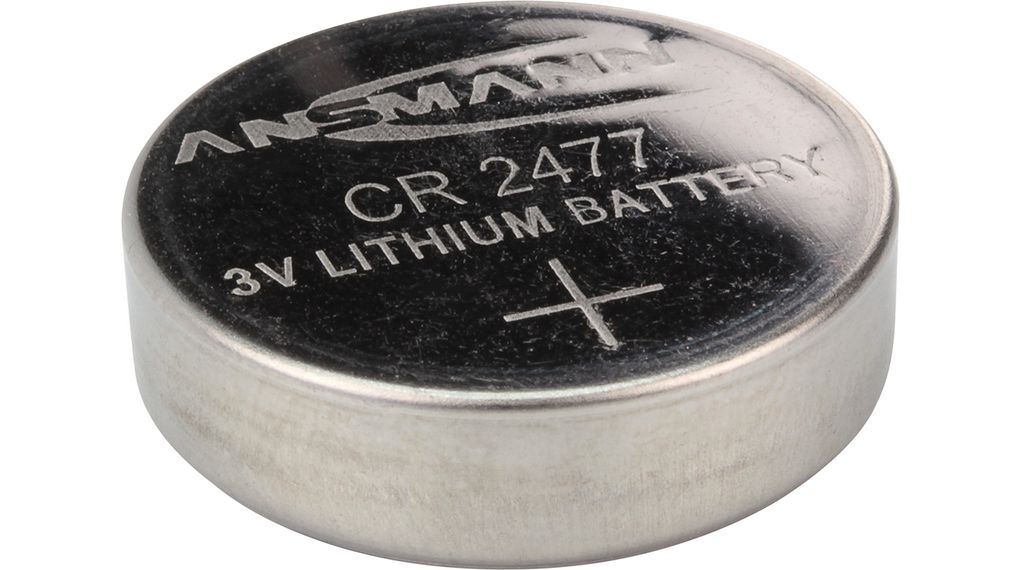Ansmann CR2477 Coin Battery, 3 V, 24.5 mm Diameter