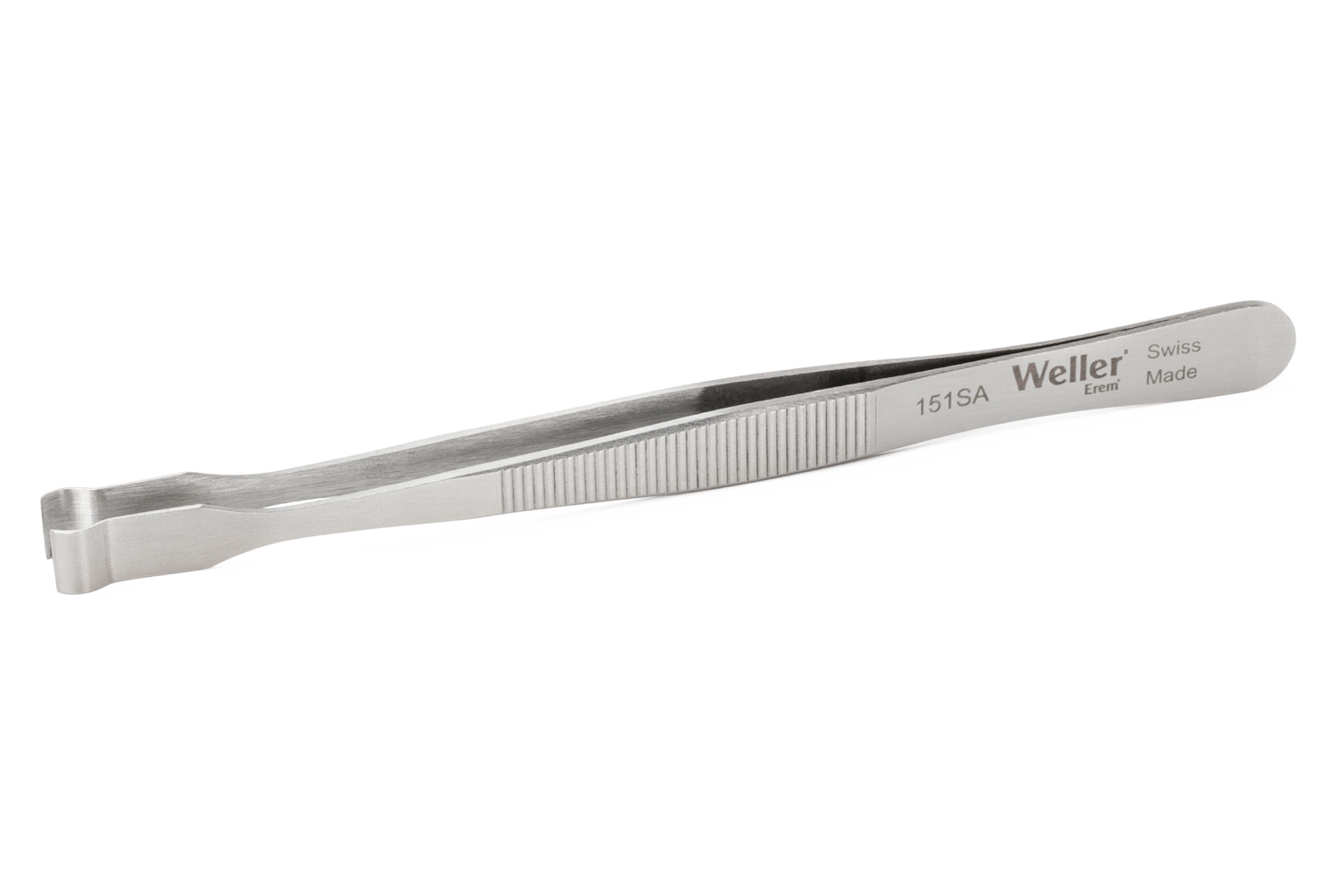 Erem 120in Stainless Steel Rounded ESD Safe Tweezer