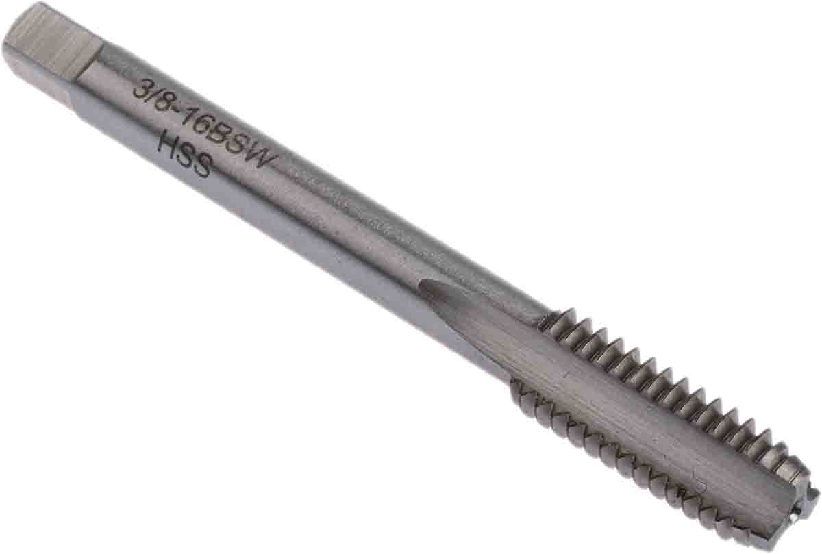 RS PRO Tap Set, 3/8 BSW Thread, BSW Standard, Hand Tap
