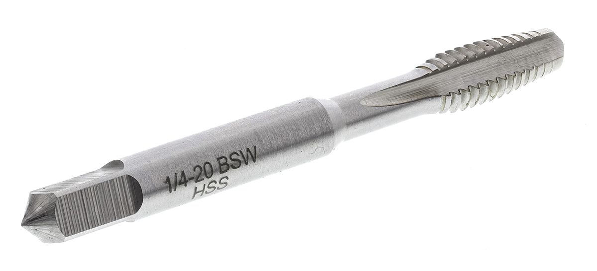 152-136 RS PRO Tap Set, 1/4 BSW Thread, BSW Standard, Hand Tap