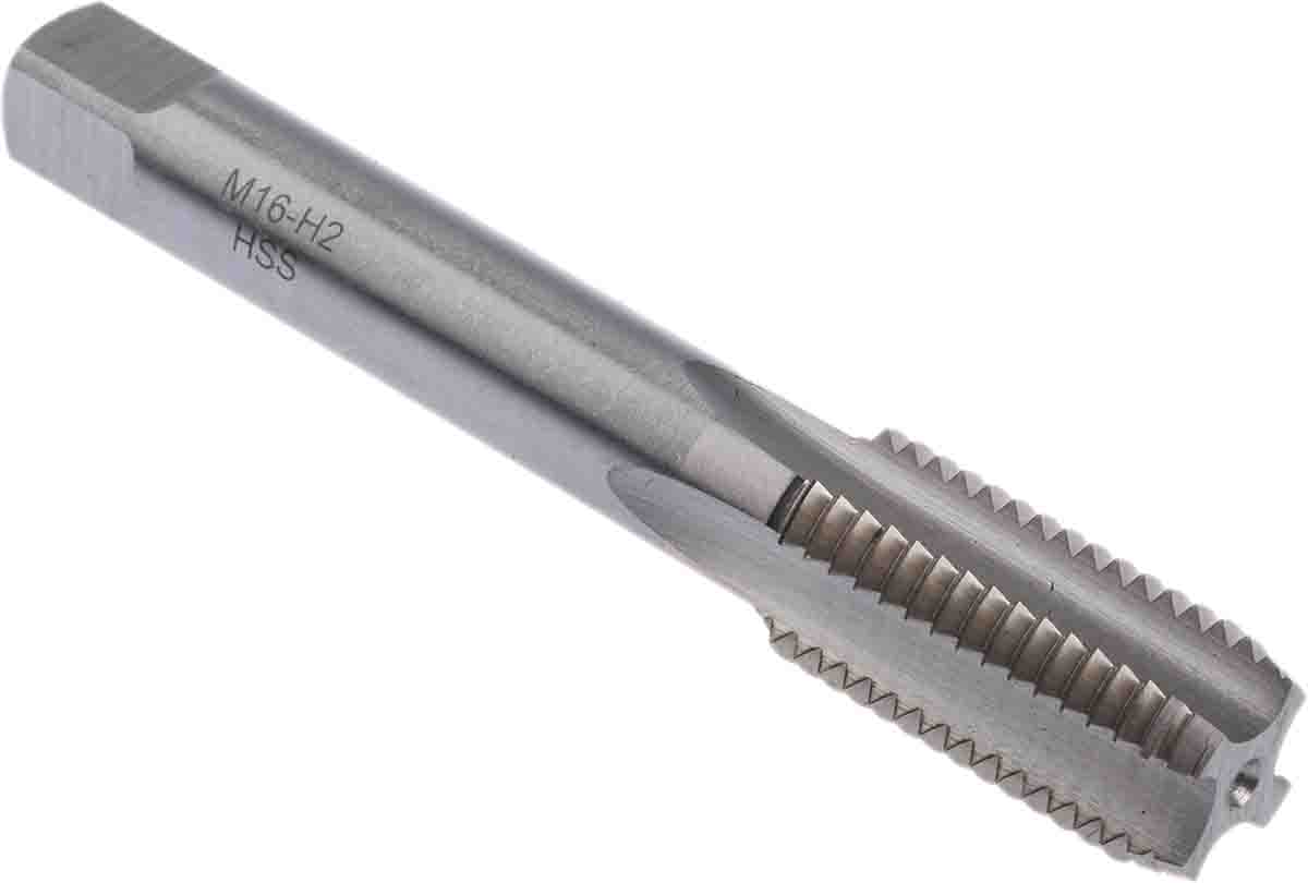RS PRO Threading Tap, M16 Thread, Metric Standard, Hand Tap