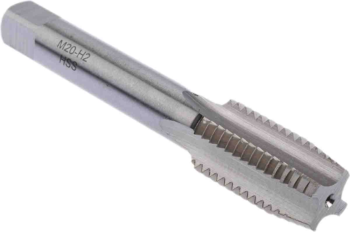 RS PRO Threading Tap, M20 Thread, Metric Standard, Hand Tap