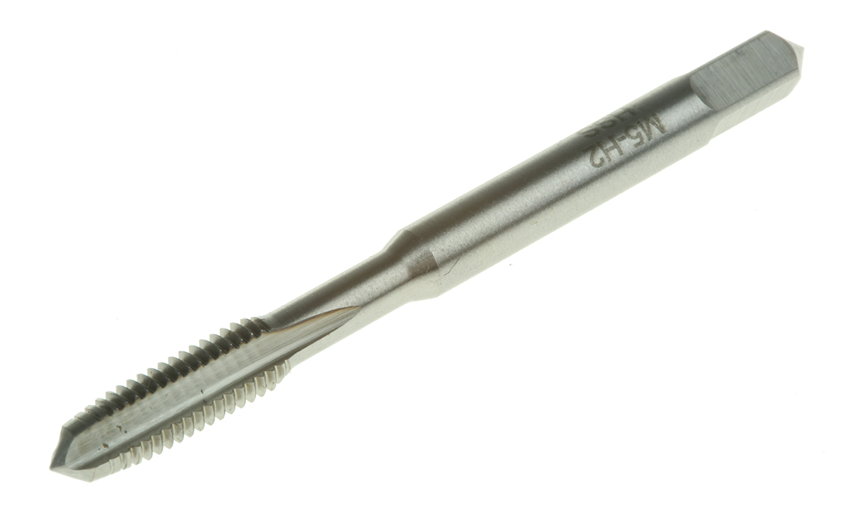 RS PRO Threading Tap, M5 Thread, Metric Standard, Hand Tap