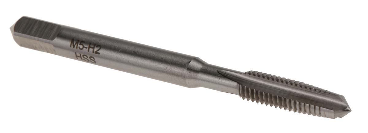 RS PRO Threading Tap, M5 Thread, Metric Standard, Hand Tap
