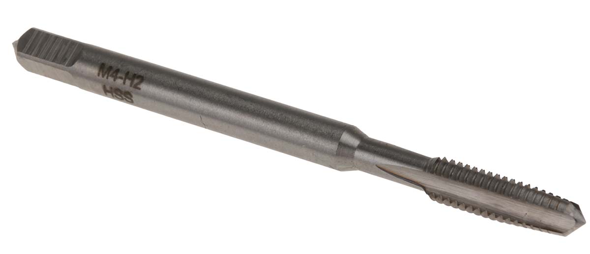 RS PRO Threading Tap, M4 Thread, Metric Standard, Hand Tap