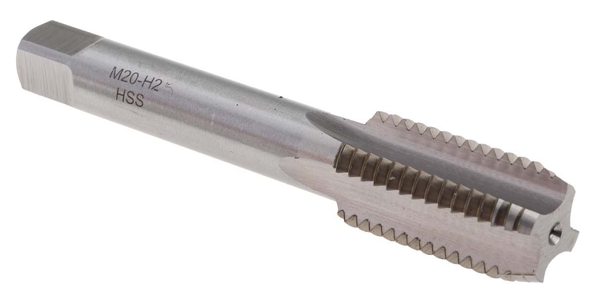 RS PRO Tap Set, M20 Thread, Metric Standard, Hand Tap