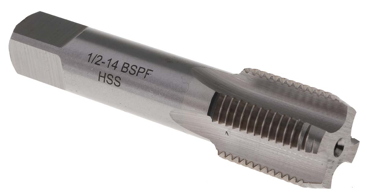 RS PRO Tap Set, 1/2 in BSP Thread, BSPF Standard, Hand Tap