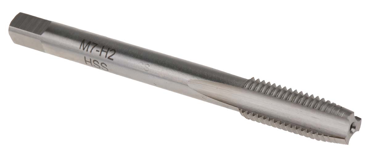 RS PRO Threading Tap, M7 Thread, Metric Standard, Hand Tap