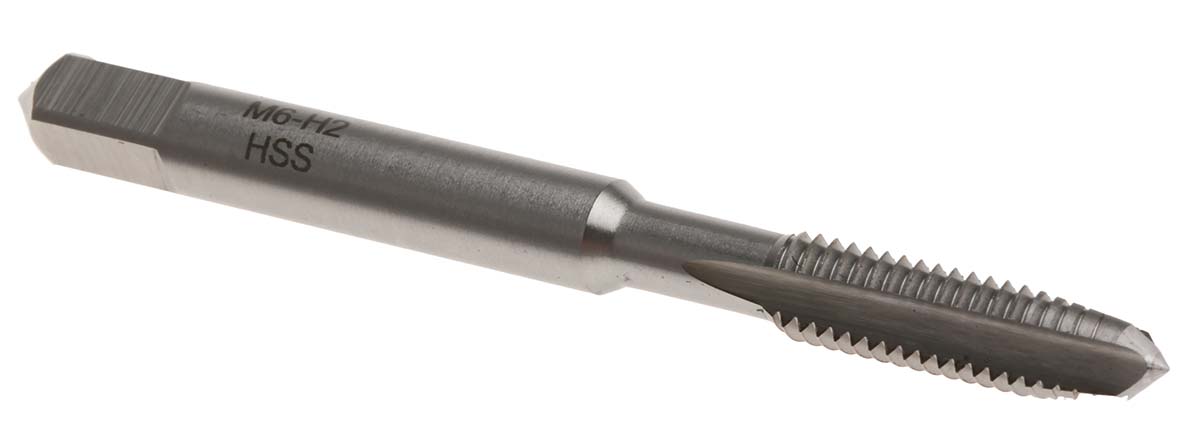 RS PRO Threading Tap, M6 Thread, Metric Standard, Hand Tap