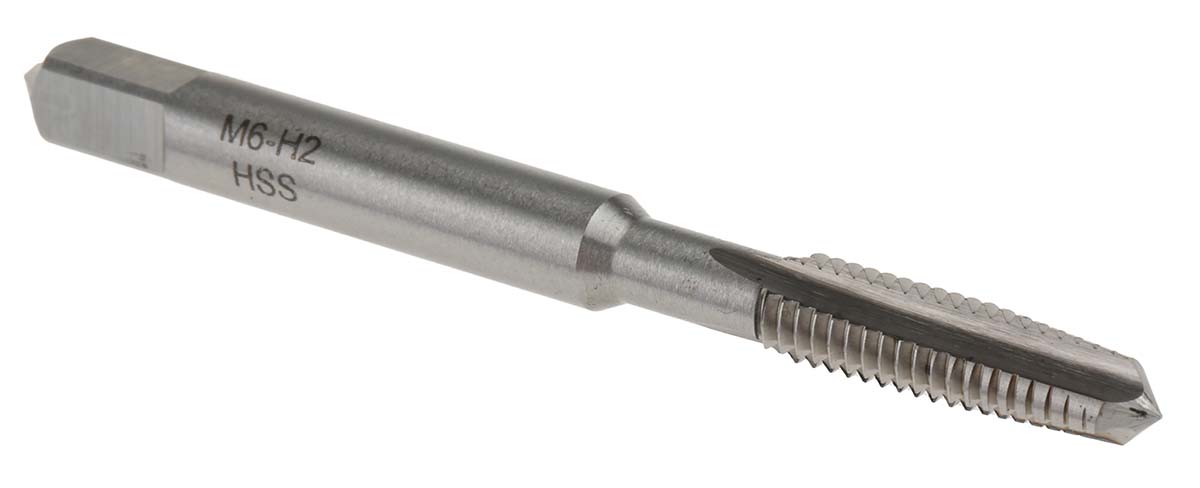 RS PRO Threading Tap, M6 Thread, Metric Standard, Hand Tap