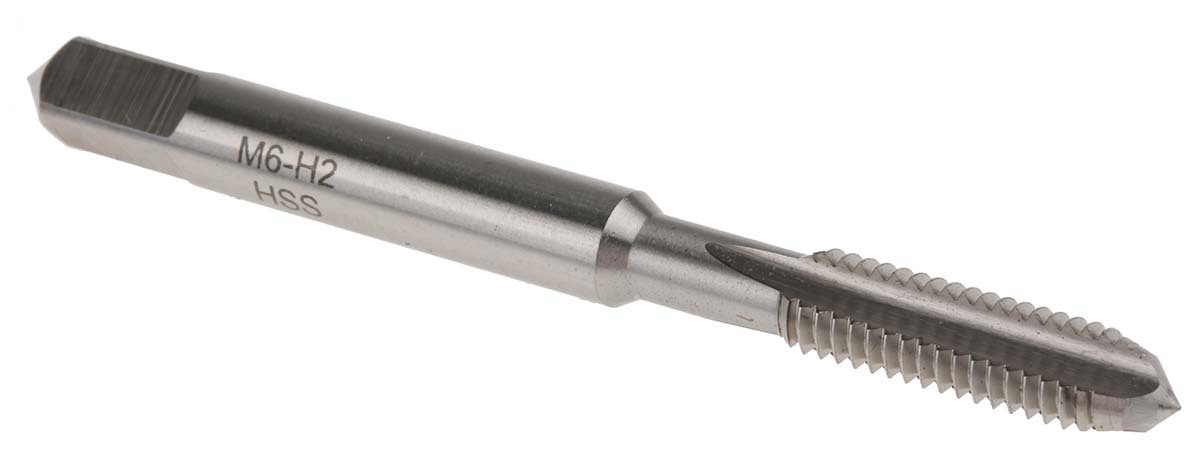 RS PRO Threading Tap, M6 Thread, Metric Standard, Hand Tap