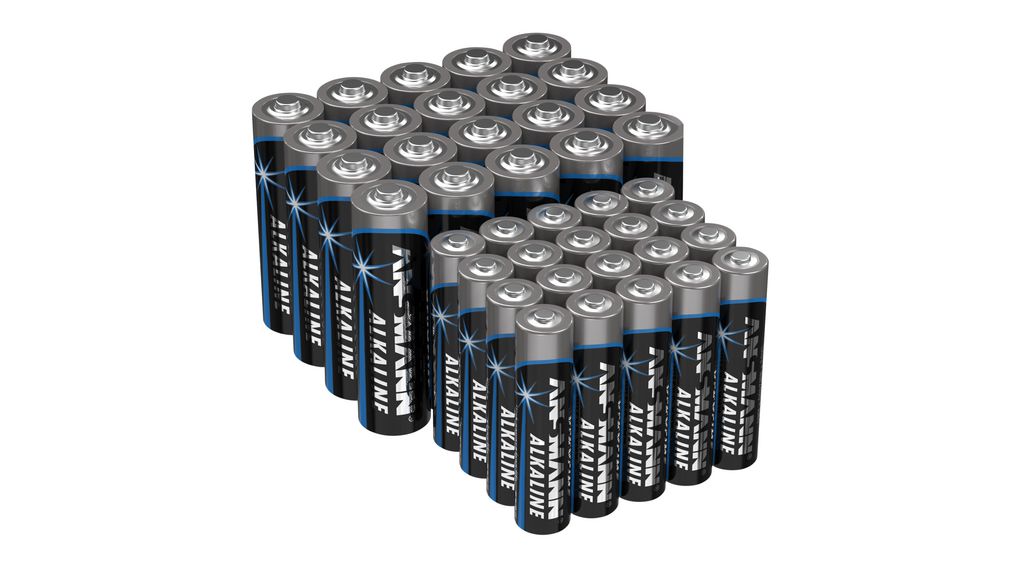 Ansmann Alkaline 1.5 V Jis: Am-3, LR6 Battery, 2.7 Ah x 50.4 mm