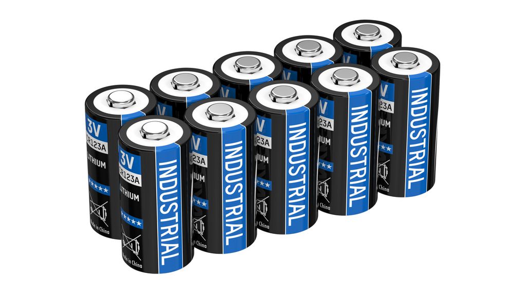 Ansmann Lithium 3 V, CR123A Lithium Speciality Size Battery, 1.4 Ah
