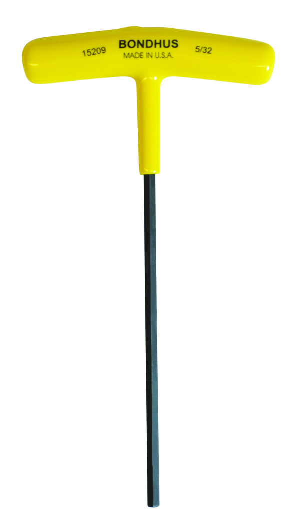 Bondhus T-Handle Metric Hex Key, Hex size 5/32 in