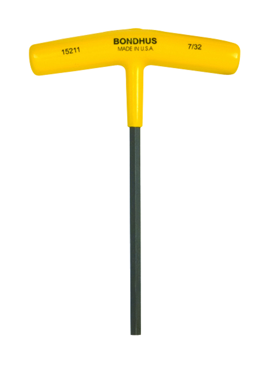 Bondhus Curved inch, Metric Hex Key, Hex size 7/32 in