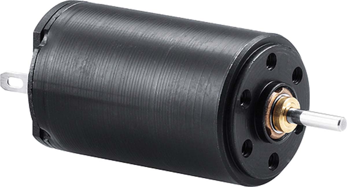Faulhaber Brushed DC Motor, 1.78 W, 12V dc, 2.9 mNm, 4130rpm, 1.5 mm Shaft Diameter