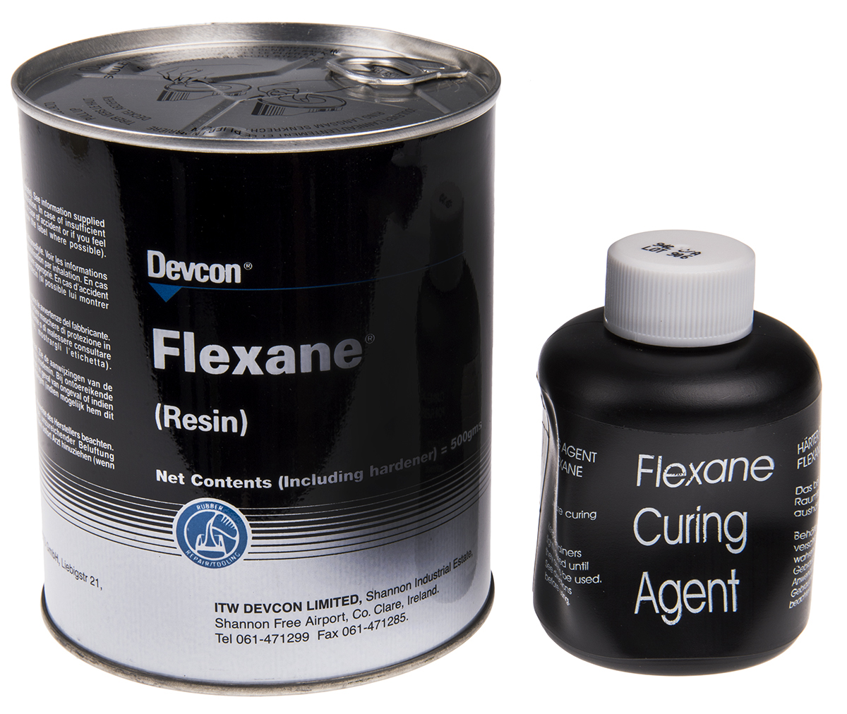 ITW Devcon FLEXANE 80/94L HARDENER, FLEXANE 94L RESIN Urethane Liquid