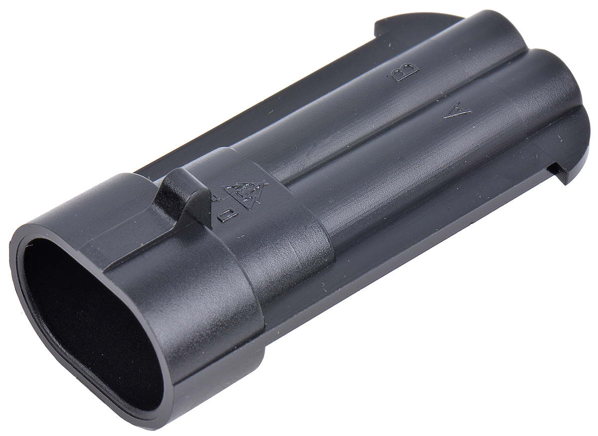 Delphi, Metri-Pack 150 Automotive Connector Male Black Cable 2 Way Crimp Termination 15316529