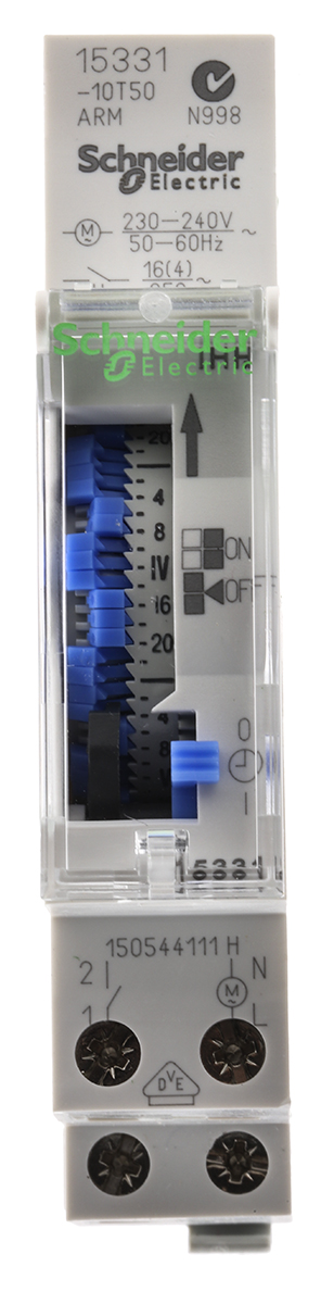 Schneider Electric Analogue Acti9 DIN Rail Time Switch 230V ac