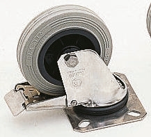 LAG Braked Swivel Castor, 230 kg Capacity, 200 mm Wheel