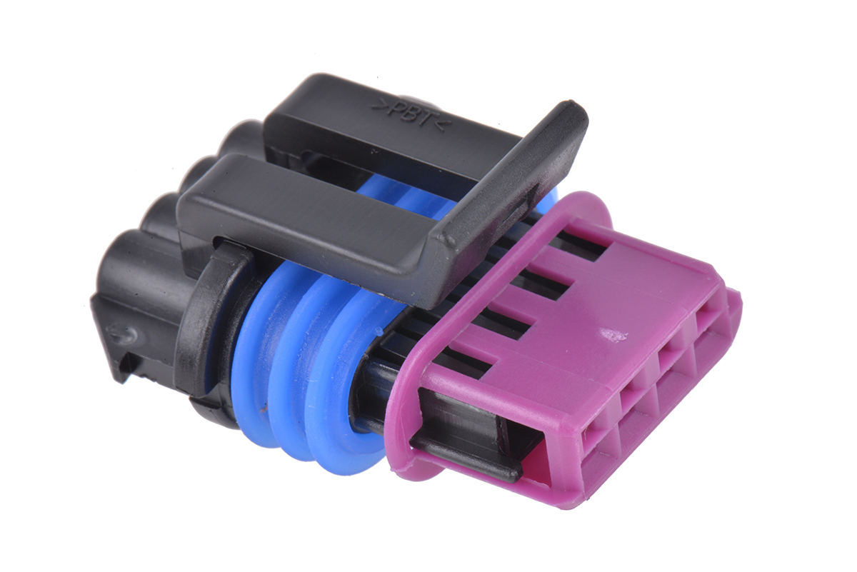 Delphi, GT 150 Automotive Connector Female Black Cable 4 Way Crimp Termination 15410728