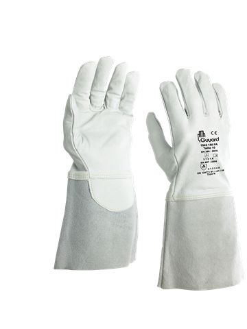 GUYARD White Leather Work Gloves Welding