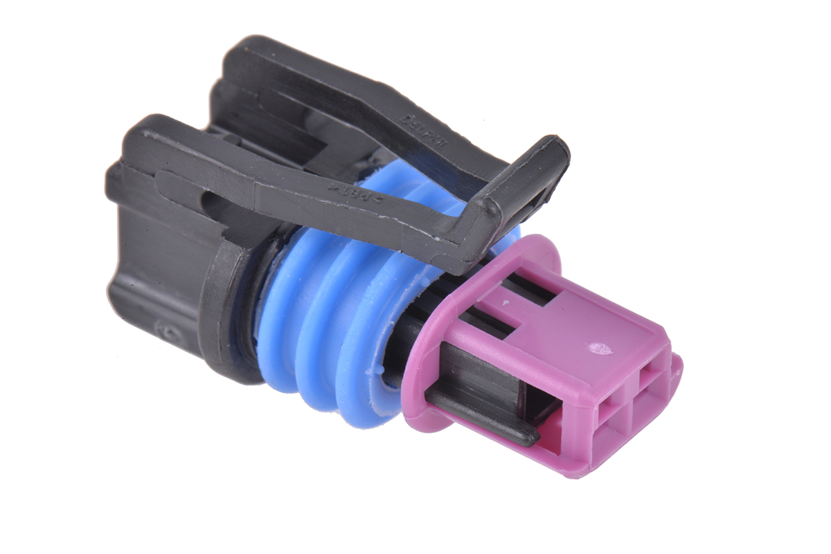 Delphi, GT 150 Automotive Connector Female Black Cable 2 Way Crimp Termination 15449028