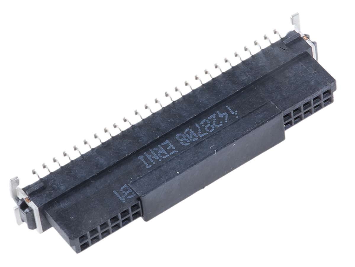 154719-154719-e ERNI SMC Series Straight Surface PCB Socket, 50-Contact, 2 Row, 1.27 mm Pitch Solder