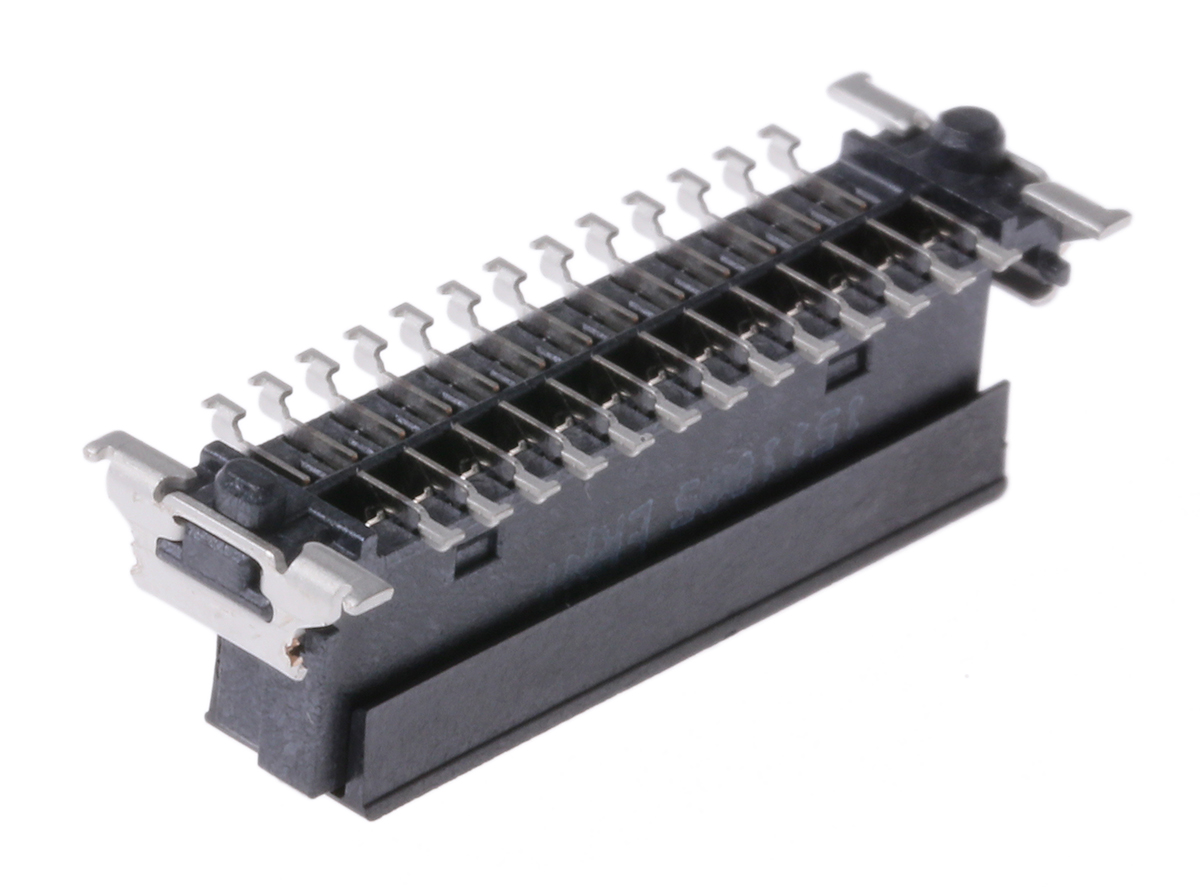 154806-154806-e ERNI SMC Series Straight Surface PCB Socket, 26-Contact, 2 Row, 1.27 mm Pitch Solder