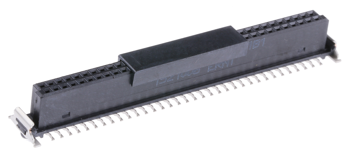ERNI SMC Series Straight Surface PCB Socket, 68-Contact, 2 Row, 1.27 mm Pitch Solder