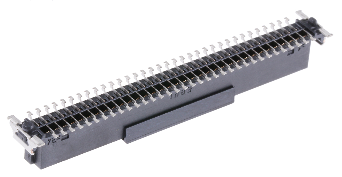 154808-154808-e ERNI SMC Series Straight Surface PCB Socket, 68-Contact, 2 Row, 1.27 mm Pitch Solder