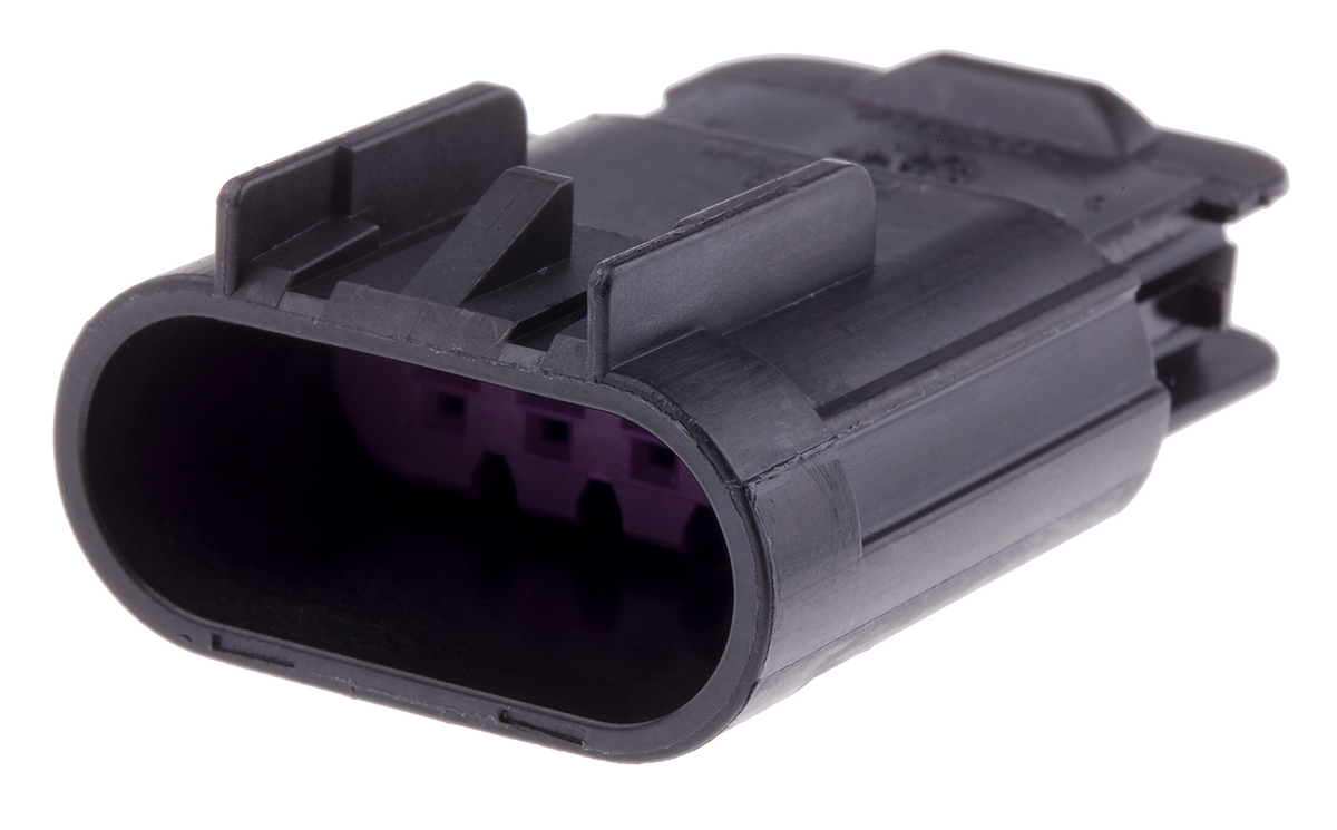 Delphi, GT 150 Automotive Connector Male Black Cable 4 Way Crimp Termination 15487755