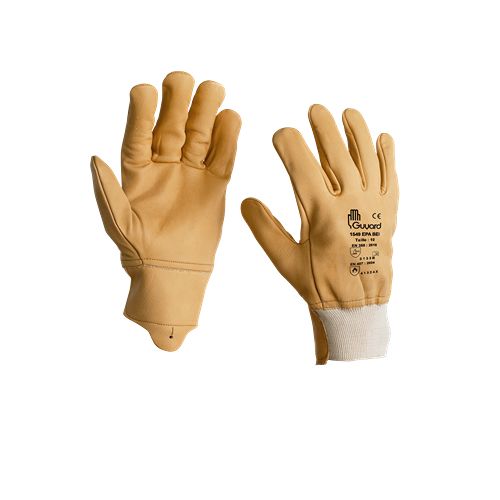 GUYARD 1549 EPA BEI Beige Leather Glove, Size 9