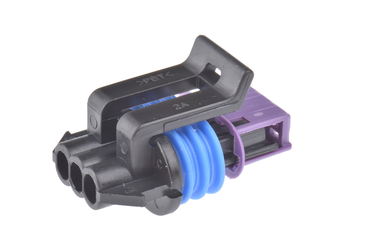 Delphi, GT 150 Automotive Connector Female Black Cable 3 Way Crimp Termination 15491547