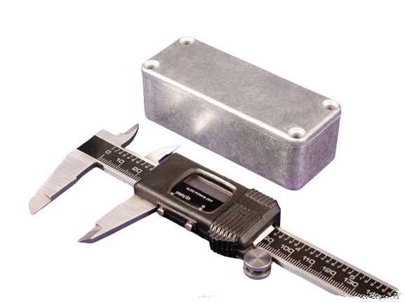Hammond 1550 Series Unpainted Die Cast Aluminium Junction Box, IP54, 89 mm, 35mm 26 mm